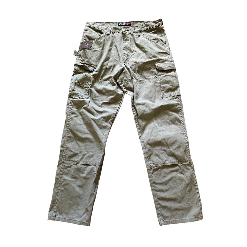 Men’s 38x36 Wrangler Riggs Workwear Dark Khaki Workpants